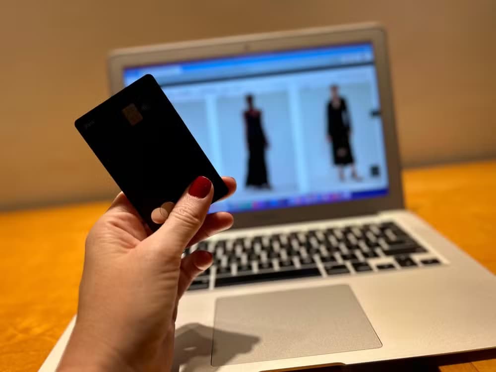 e-commerce notebook internet cartao compras online